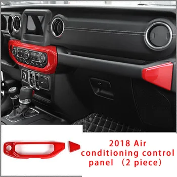 

For Jeep Wrangler 18-20 red chrome Air conditioning control panel 2pcs