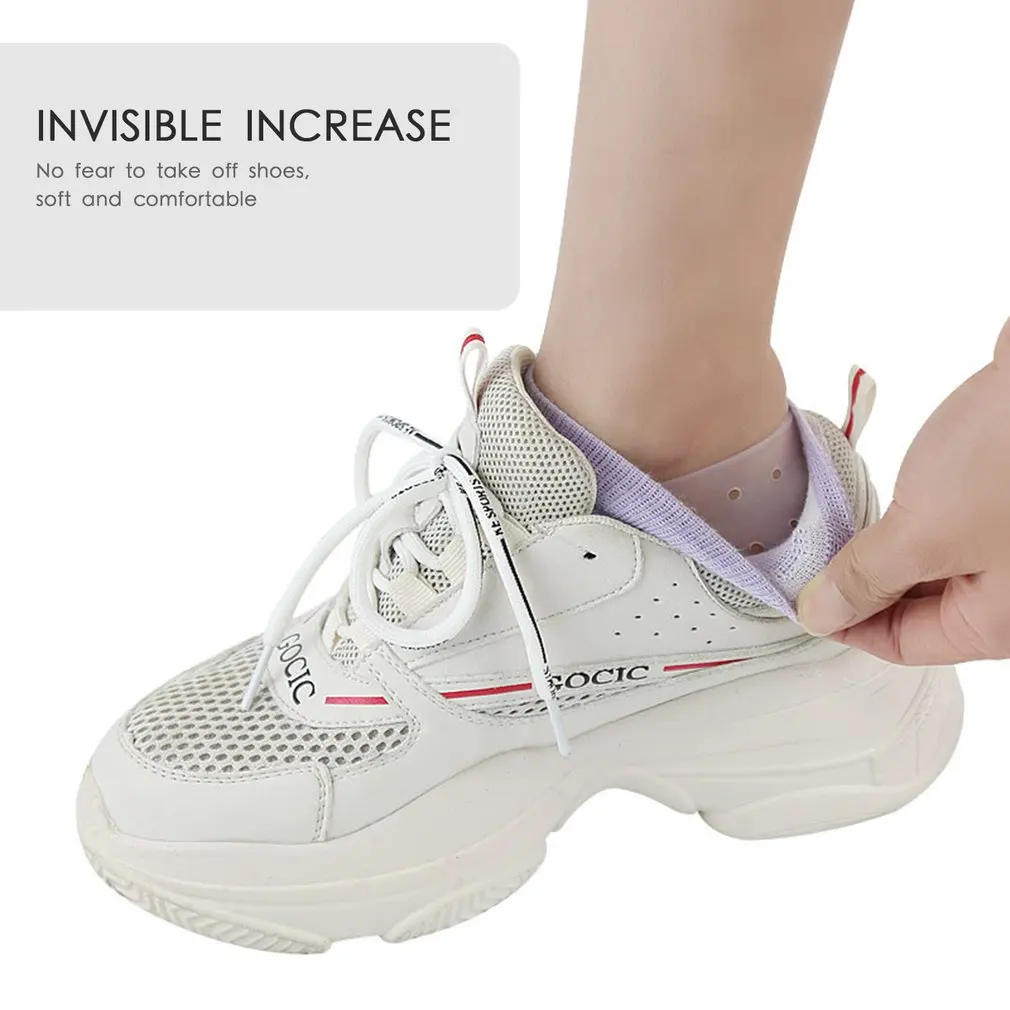 Невидимые стельки для мужчин и женщин, визуально увеличивающие рост, мягкие и удобные стельки для увеличения роста ног