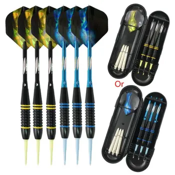

New 18g Soft Tip Darts Set Professional with Nylon Soft Aluminum Shafts Flights for Indoor Dartboard Games Random Color