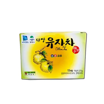 

Free shipping 375g/box*2boxes Korean imported snacks Ocean honey grapefruit tea portable independent small package
