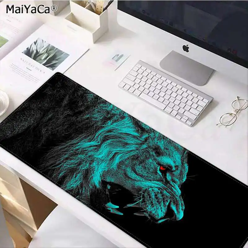 MaiYaCa ревущий Лев резиновая мышь прочный Настольный коврик для мыши резиновый ПК компьютерный игровой коврик для мыши