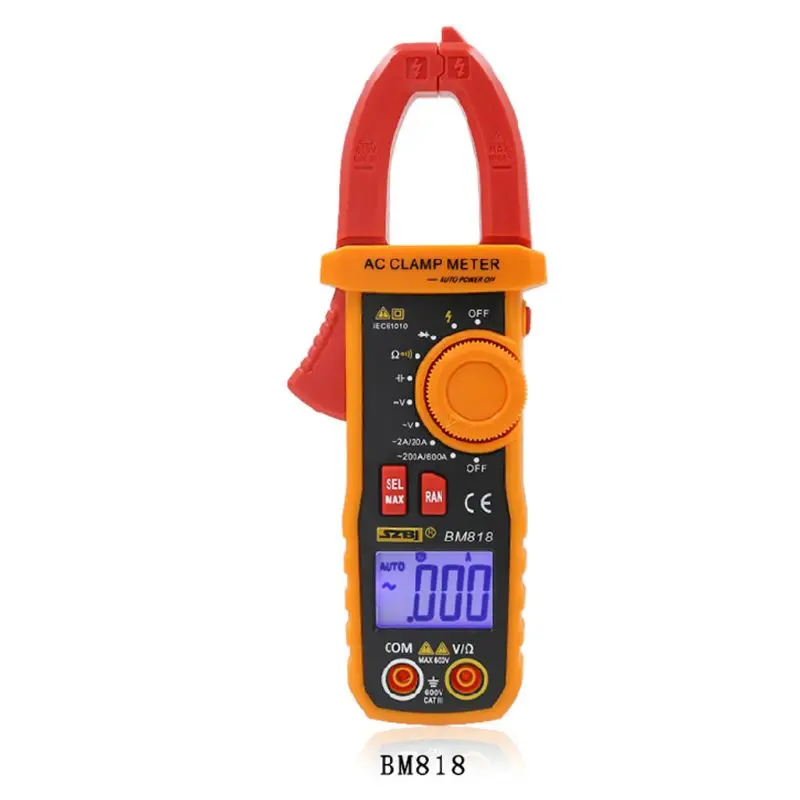 818 BM818/BM819 Цифровой мультиметр клещи Авто Диапазон измерительный вольтметр - Цвет: 818