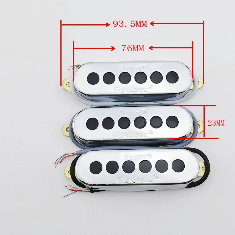 SSS Single Coil Burns TRI-SONIC Brian May Guitar Pickups 1 Set