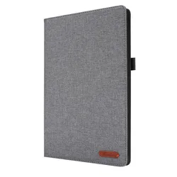 Premium Fabric Flip Stand Cover for 8.4 Tablets - Stylish & Durable Protection (Gray)