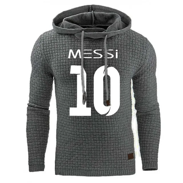 Messi мужская толстовка с капюшоном, мужская спортивная одежда с принтом Месси 10, мужские толстовки, спортивная куртка, Приталенная толстовка с капюшоном Harajuku, спортивный костюм с капюшоном Y - Цвет: as picture