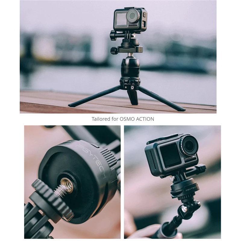 PGYTECH Osmo экшн-Штатив Адаптер с 1/4 винтом для DJI Osmo Action для GoPro аксессуары для спортивной камеры