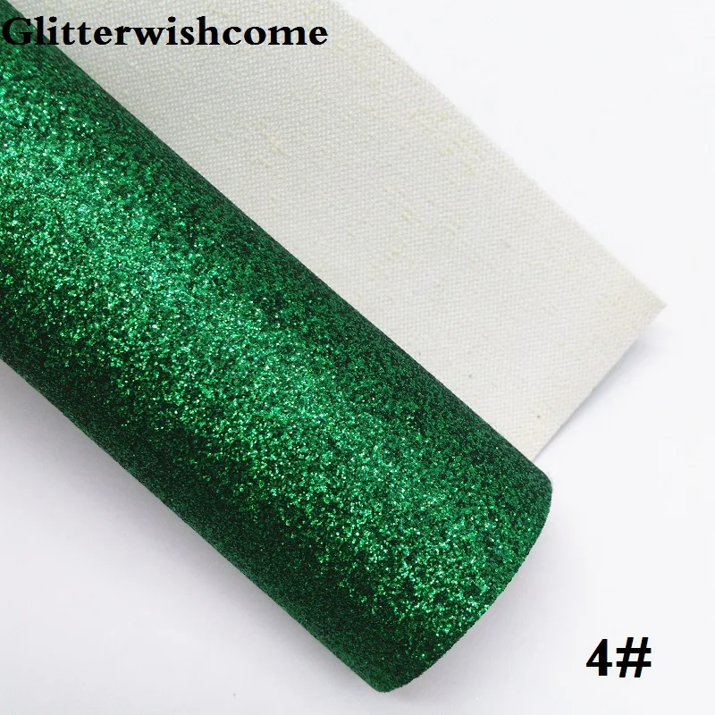 Glitterwishcome 21X29 см A4 Размер Vinilo Textil, Vinil Para Lazos, блестящий винил, тонкая блестящая ткань для бантов, GM154A - Цвет: 4