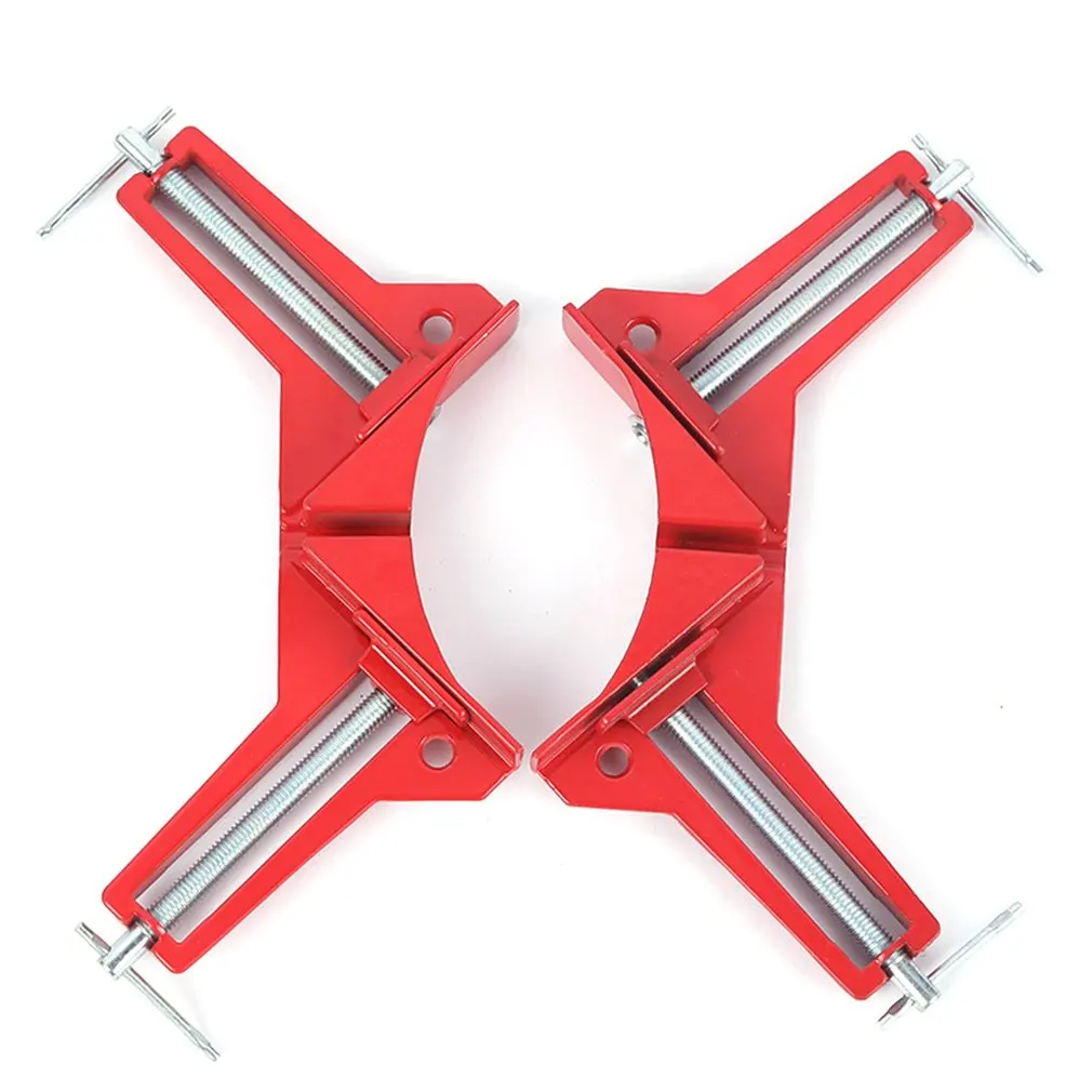 Aluminum Alloy 90 Degree Right Angle Clamp Picture Frame Corner Clamp Clip Woodworking Right Corner Holder Tool