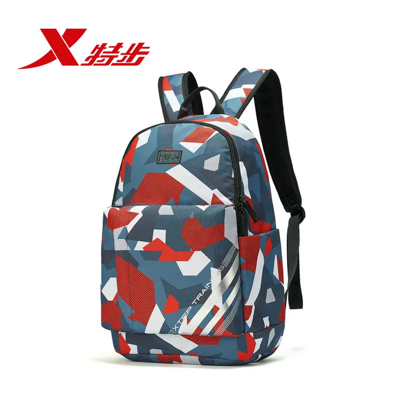 Xtep Men Women Backpack Spring Autumn Simple Urban Fashion Casual Travel Package For Unisex Camouflage School Bags 881337119007