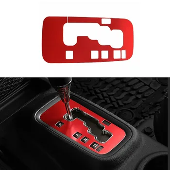 

Aluminum Alloy Gear Shift Panel Frame Cover Trim For Jeep Wrangler JK 2011-2017