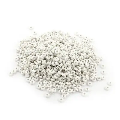 

1000 PCS 6x2mm Groove White Rubber Cable Wiring Grommets Gasket Ring