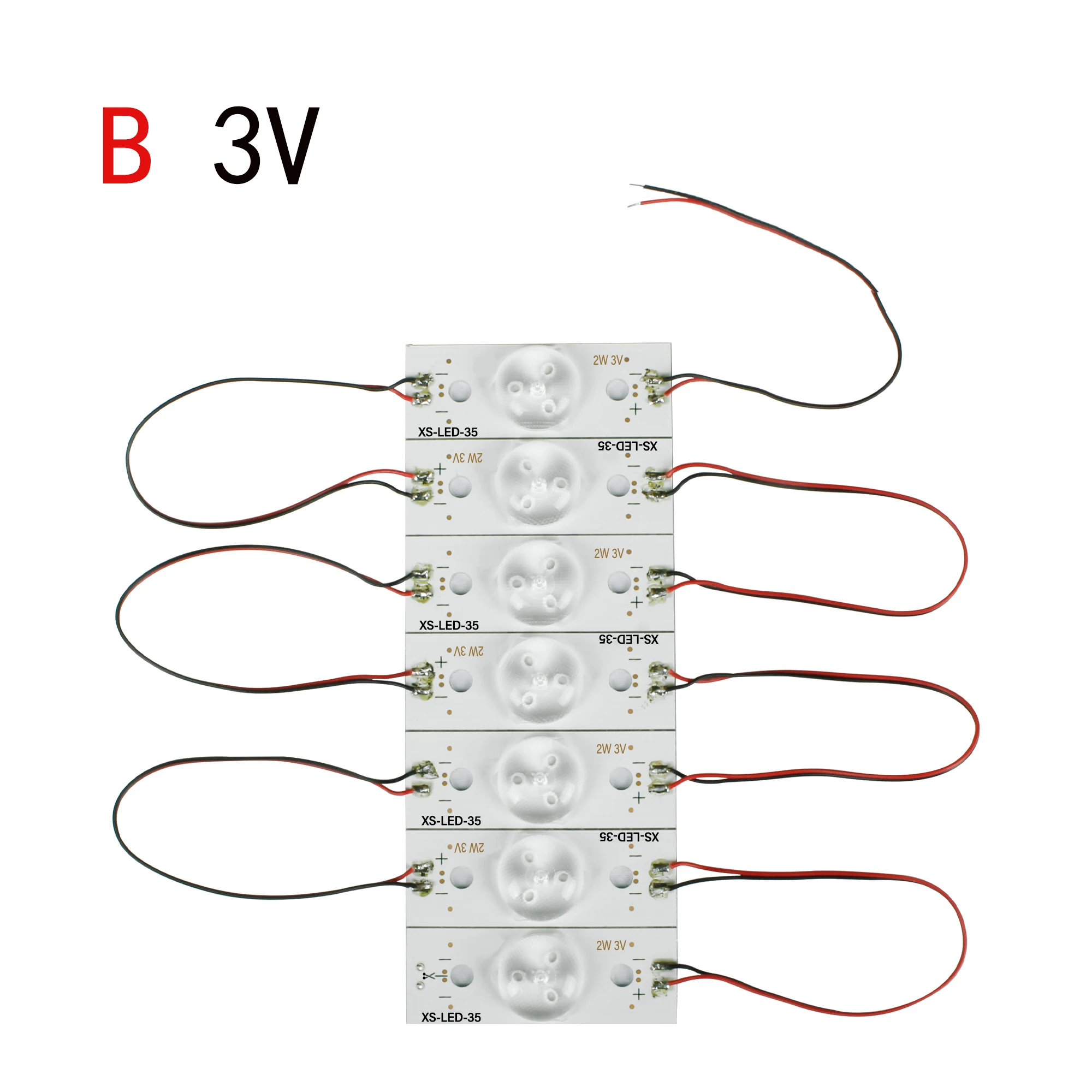 Contas de Lâmpada Led 20175 Polegadas 25 Lotes 120 Pcs Novo para tv Lcd 3v 6v Smd Lâmpada com Lente Óptica Fliter Reparo de tv Led - Imagem 6
