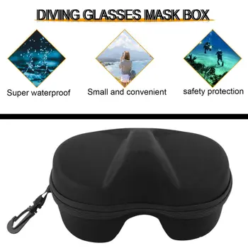 

Black Micro-Fiber Small & Convenient & Waterproof Mask Scuba Of Carton Case For Gopro Diving Mask Underwater Storage Box