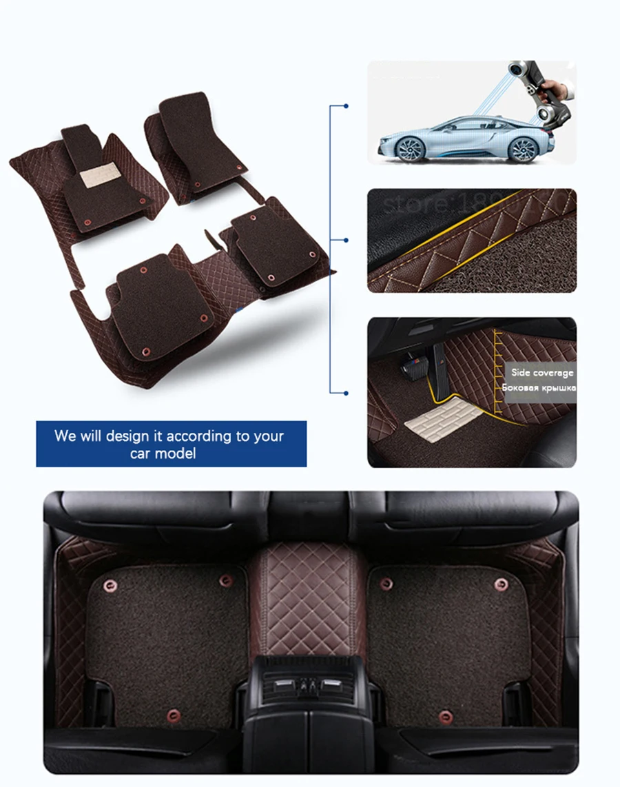 Пользовательские автомобильные коврики для MG3 MG3SW MG5 MG6 MG7 MGZS MG GT пульт MG GS водонепроницаемый кожаный Противоскользящий ковер