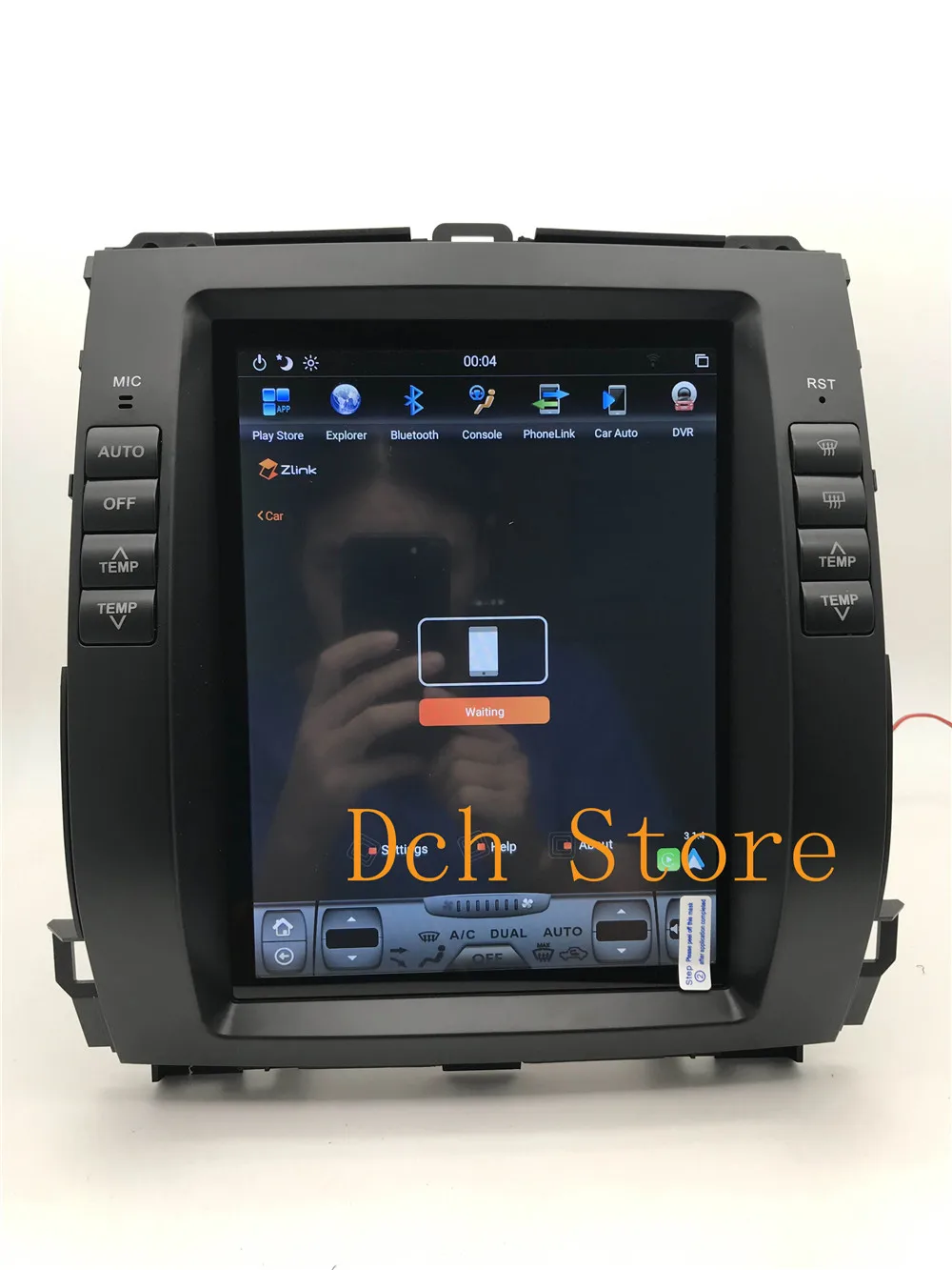 10,4 ''вертикальный экран Tesla стиль Android 8,1 автомобильный dvd-плеер gps для Toyota Prado 120 land cruiser 2002-2009 Lexus GX470 PX6