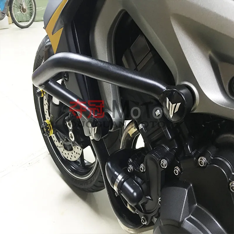 Мотоцикл бампер для yamaha аксессуары MT09 tractracer 15-16 FZ9 бампер кузова защитный бар анти-осенний бар с антиосенним блоком