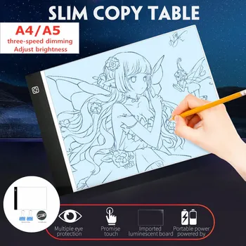 

A4/A5 LED Dimmable Graphics Tablet USB LED Light Box Copy Board Writing Drawing Graphic Tablet Diamond Painting Pad