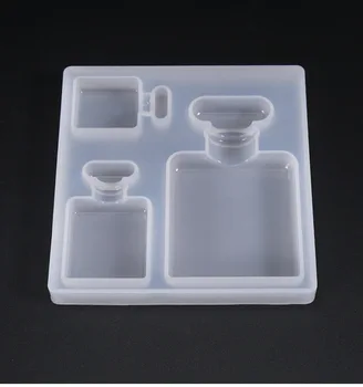

Perfume Bottle Silicone Mold Rectangular Perfume Mould Kawaii UV Resin Mold Clear Soft Mold Epoxy Resin Molds Silicone Mold