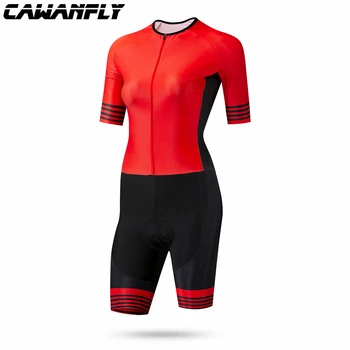 

2020 Pro Team Men women Triathlon Suit short sleeve Cycling Jersey Skinsuit Jumpsuit Maillot Cycling Ropa ciclismo set gel
