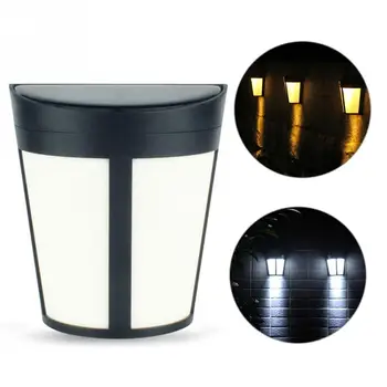 

IP65 Waterproof Solar Outdoor Energy Sensor Light Wall Lamp Garden Courtyard Light Fence Light Porch Lamp White/Warm White
