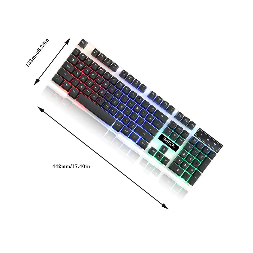 Игровая клавиатура iMice 104 клавишные колпачки с RGB подсветкой механическая игровые