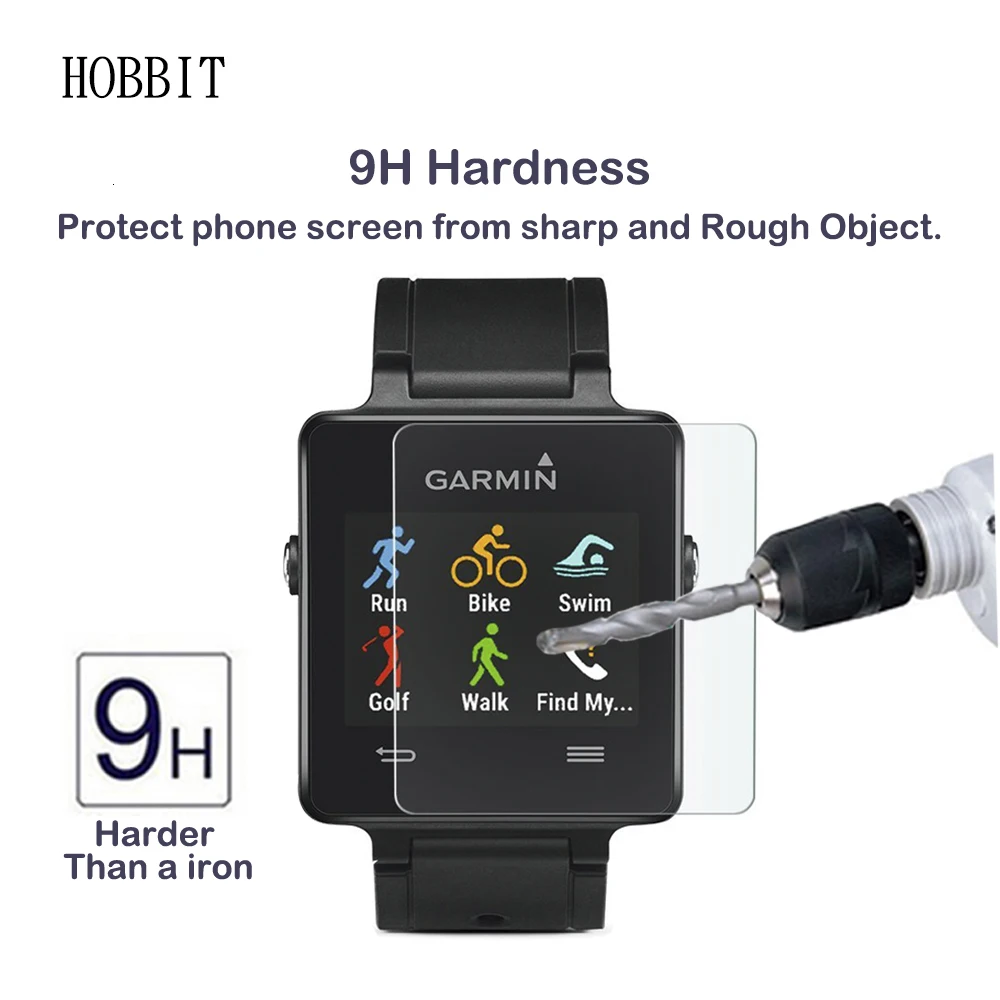 2 упаковки для Garmin Vivoactive 0,3 мм 2.5D защита экрана из закаленного стекла для Vivoactive gps SmartWatch Защита от царапин прозрачная пленка