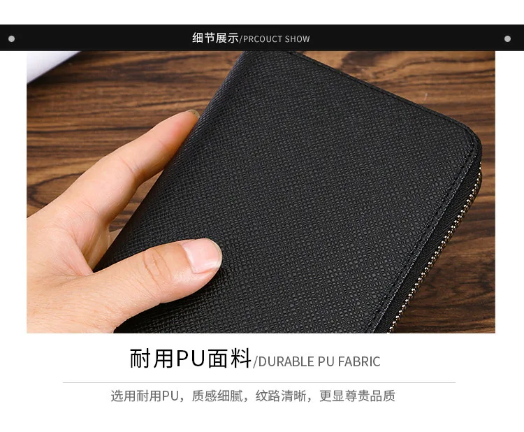 Multi Function Clip Case, Large Capacity Zipper, Hand Holding Certificate, Zero Wallet