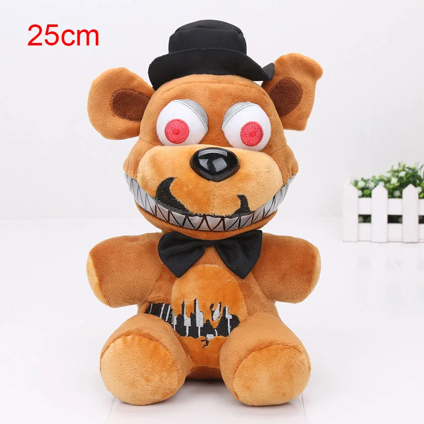 25cm terroristfreddy 25 см пять ночей у Фредди 'сестры расположение плюшевые лисица Фредди Ennard Ballora FNAF Funtime плюшевые игрушки мягкие куклы Подарки - Цвет: 25cm terroristfreddy