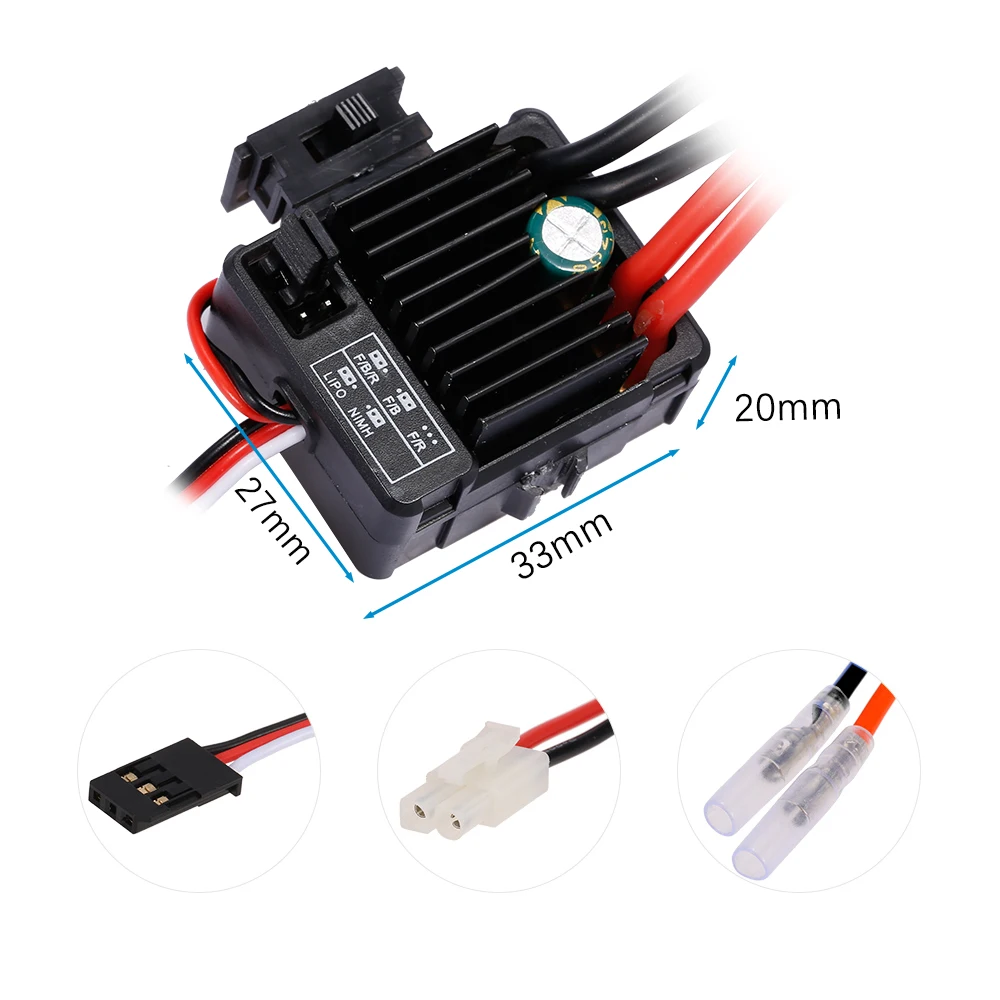 GoolRC 540 45T матовый двигатель с 60A щеткой ESC комбо для 1/10 RC Рок Гусеничный