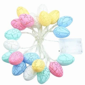 

20 Easter Eggs LED String Lights 10.83 Ft Battery Operated Fairy String Lights Holiday Home Garden Tree Upstairs Banister Party
