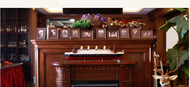 Готовая модель «Титаника» Маятник из твердой древесины модель корабля моделирование Круизный корабль с подсветкой модель