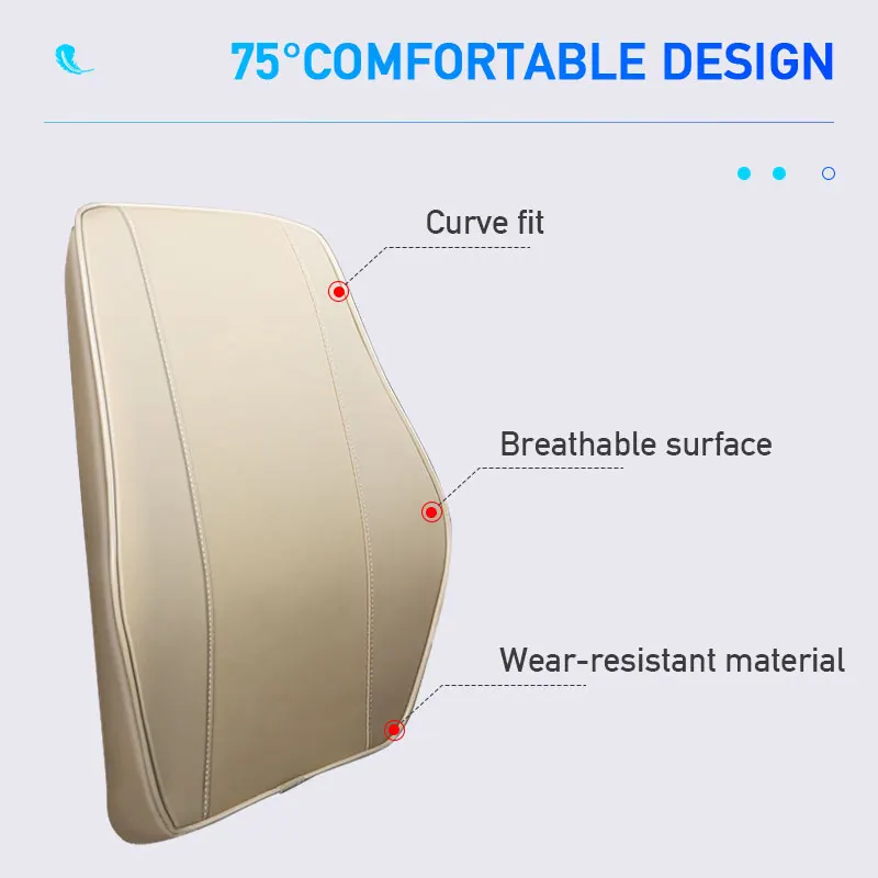 Memory Foam Car Pillow Set for Head and Waist Support