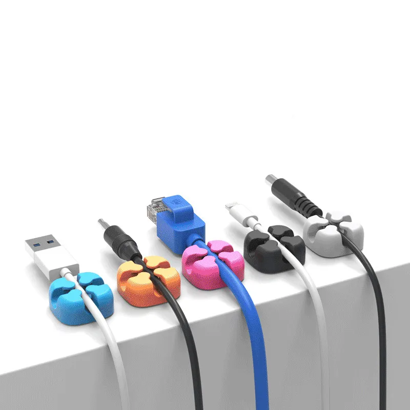Multipurpose Desktop phone Cable Winder Earphone clip Charger Organizer Management Wire Cord fixer Silicone Holder 2 slot Strip Multipurpose Desktop phone Cable Winder Earphone clip Charger Organizer Management Wire Cord fixer Silicone Holder 2 slot Strip