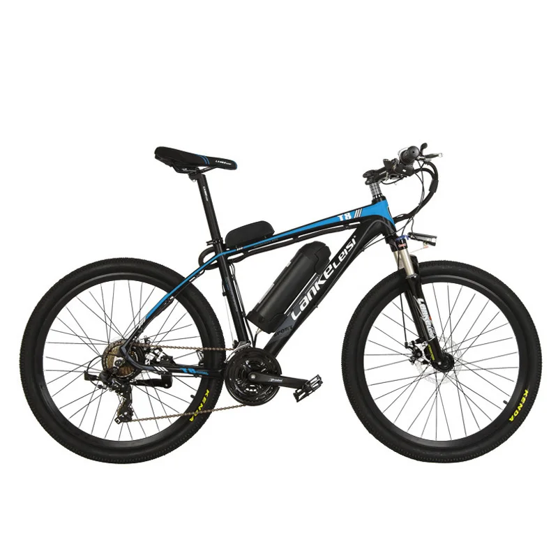 T8 189,47 36 V мощный электрический велосипед высококачественный MTB горный велосипед с подвесными заколка для волос - Цвет: Black Blue