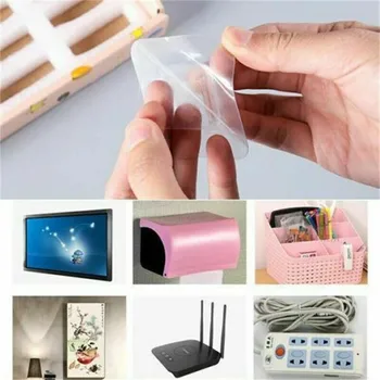 

Double-sided Adhesive Wall Hooks Hanger Strong Transparent Seamless Hooks Suction Cup Sucker Wall Storage Holder For Home