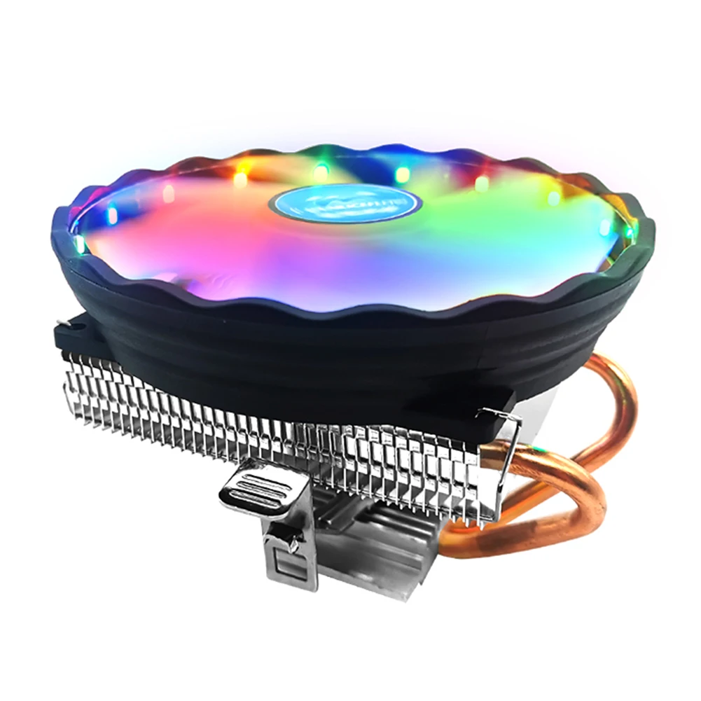 Vi003 RGB CPU Air Cooler 2 Heatpipes 120mm Fan Low Profile for AMD AM3+ AM3 AM2+ AM2 FM2 FM1 LGA 775 1366 1156 Socket | Компьютеры и