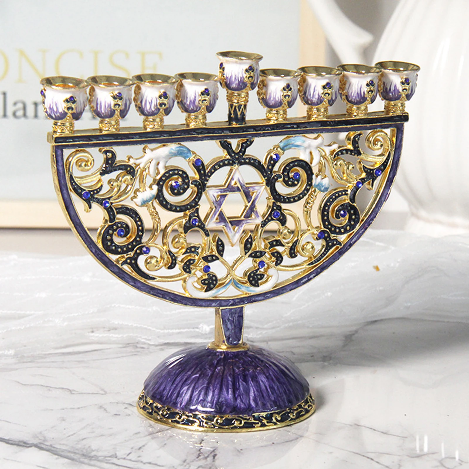 Hanukkah Menorah Candelabra 9 Branch Candlestick Party Candle Holder candle holders