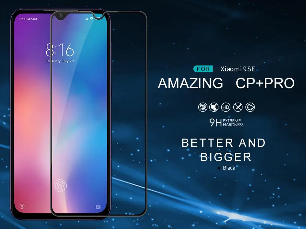 Nillkin CP+ Pro 2.5D полное покрытие закаленное стекло пленка для Xiaomi Mi 9 SE Анти-взрыв протектор экрана