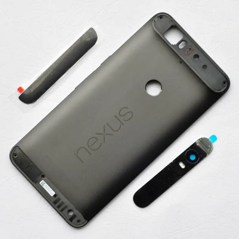 Для huawei Google Nexus 6P металлическая батарея задняя крышка корпус+ Верхняя Нижняя крышка чехол+ боковые пуговицы+ объектив камеры+ логотип