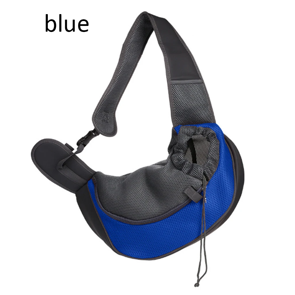 Pet Puppy Carrier S/M Открытый Путешествия собака сумка сетка Оксфорд один комфорт слинг Сумочка Сумка - Цвет: Синий