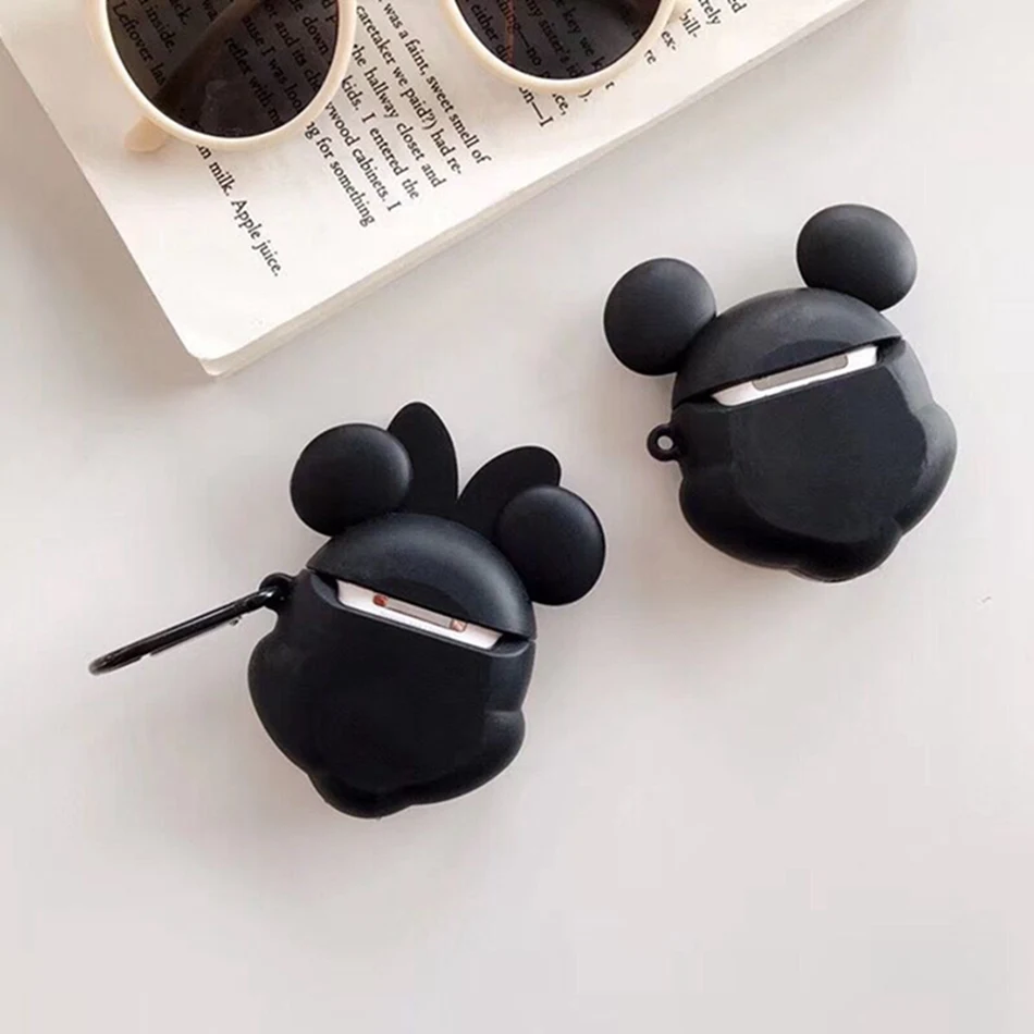Чехол для наушников для Airpods, силиконовый чехол, Мультяшные милые чехлы для наушников для Air Pods, чехол s для Apple, Earpods, наушники, аксессуары 2