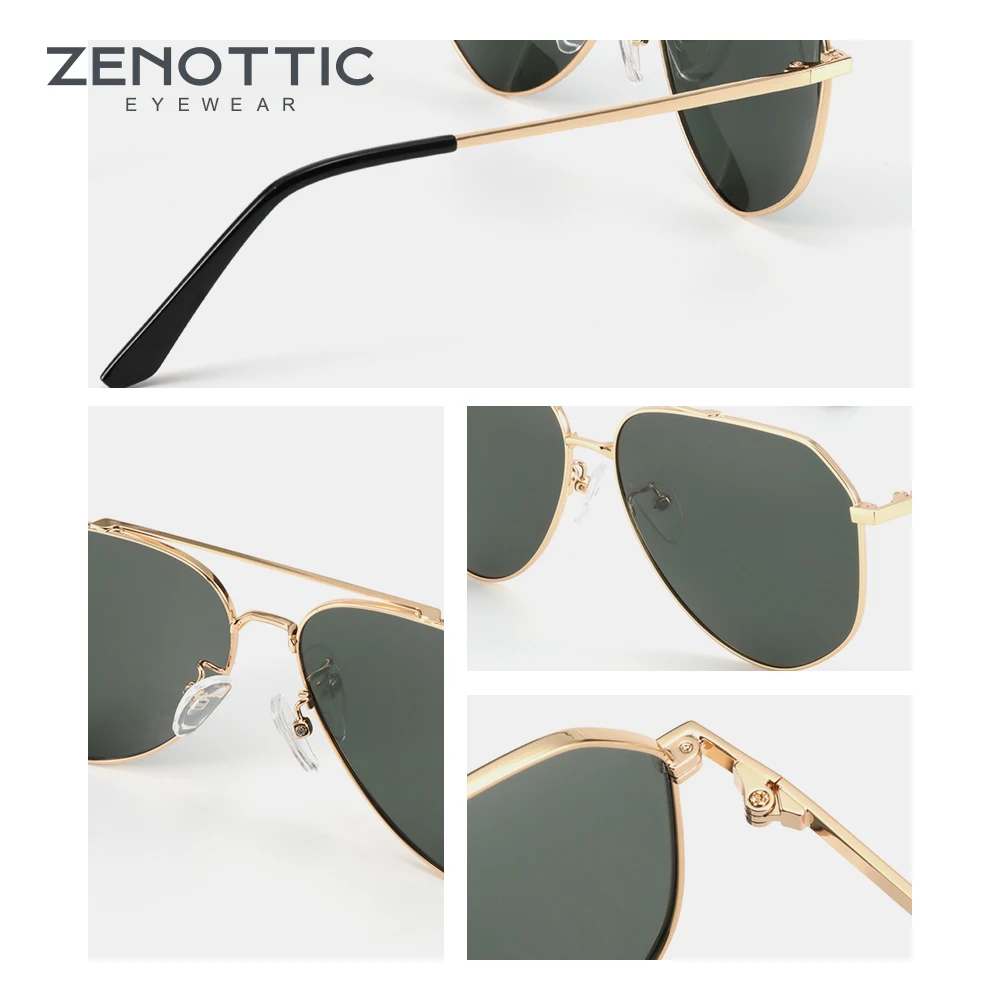 ZENOTTIC, фирменный дизайн, пилот, поляризационные солнцезащитные очки для мужчин, модные, уличные, для вождения, UV400, защита глаз, солнцезащитные очки