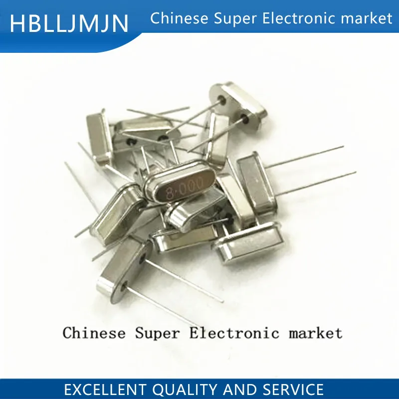 20PCS 8MHZ Oscillator HC49S 8M Crystal