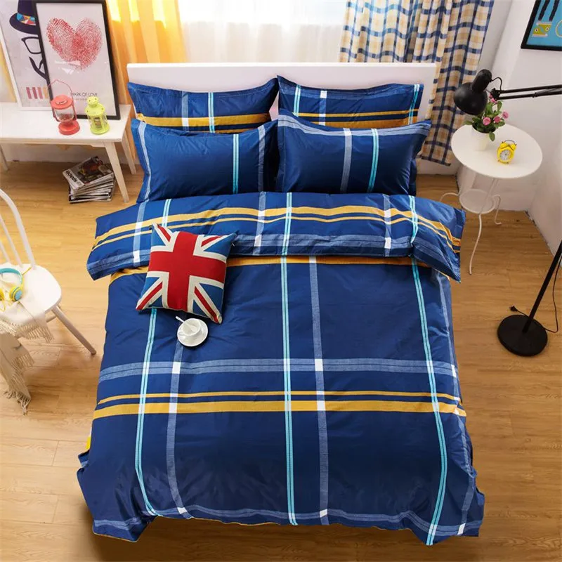 Хлопок пододеяльник+ наволочка красивый цветочный покрывало для кровати для детей и взрослых односпальная двуспальная кровать для спальни XF650-2 - Цвет: 26