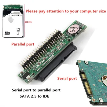 

2.5 inches SATA hard disk to IDE 44 pin interface adapter card Serial port to parallel port can be applied to notebook computers