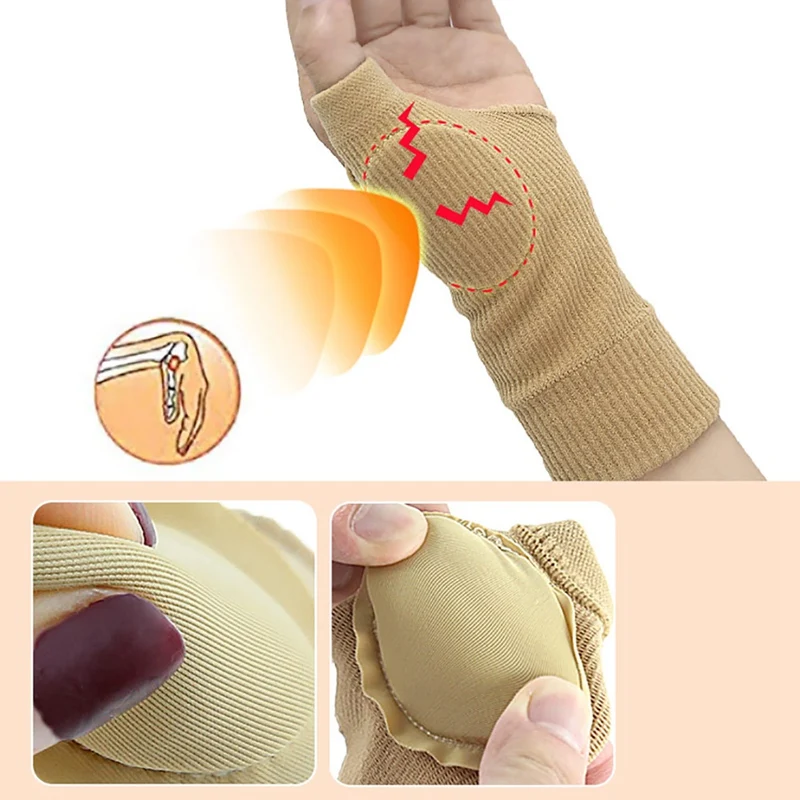 Compression Gloves Hand Wrist Support Brace Protector Sports Protection Handwear For Home Office Recovery Riding