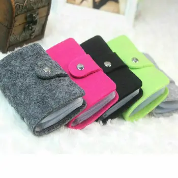 

Mini 24-card Felt Multi-card Type ID Credit Card Case Package Bag Holder 2020 Men's Women's Smart Wallet Card ID Holders