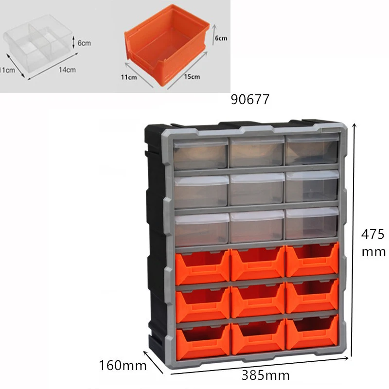 Double-side Parts ToolBox Portable Parts Box Screw Storage Box Hardware  Tool Box Organizer Box Classification Bolt ToolBox Case - AliExpress