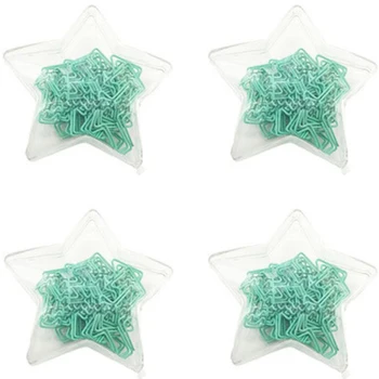 

4 Boxes of Paper Clips Binders Office Binding Supplies Combination Set Stationery Star Paper Clips