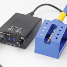 Wylie T12 Мини Портативная паяльная станция цифровая постоянная температура автоматическая Спящая паяльная станция с паяльником